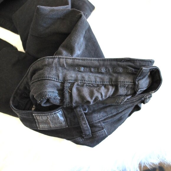 American Eagle Distressed Next Leven Stretch Super Hi Rise Jegging Jeans 000 - Picture 9 of 10